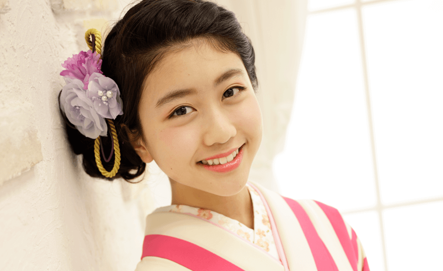 卒業式に袴レンタルした小学生