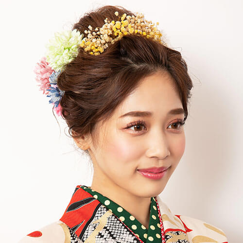 日本髪風のオシャレな袴のヘアスタイル