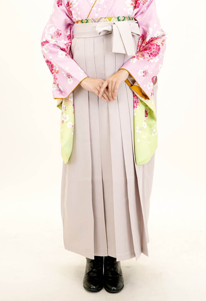 レンタル袴：OUピンク桜×スモーキーピンク