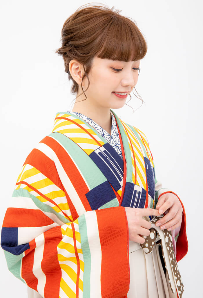 昭和レトロなカワイイ卒業式のレンタル袴
