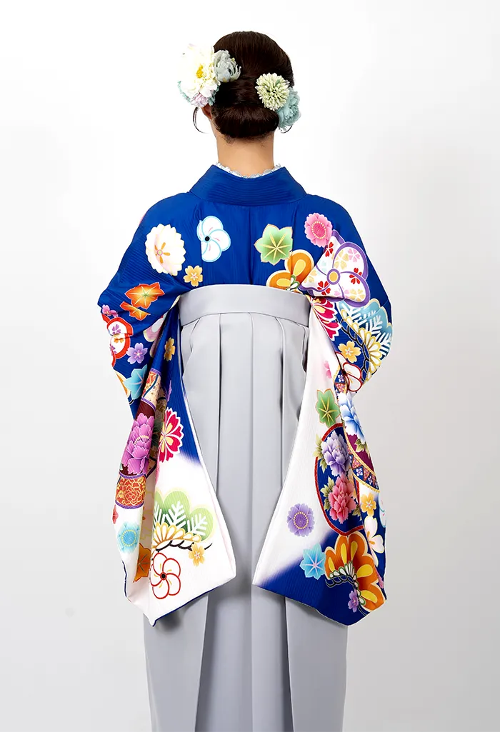 卒業式袴レンタル BBB477_NWG002 青 グレー