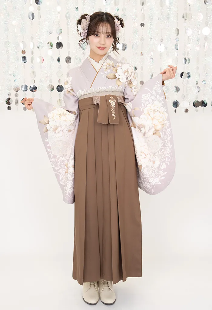 モーウ゛ピンクブロッサム×チャイロ紐レース調サクラ刺繍